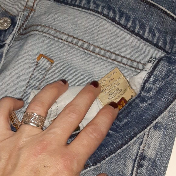 7 for all mankind distressed flare jeans - Picture 4 of 5